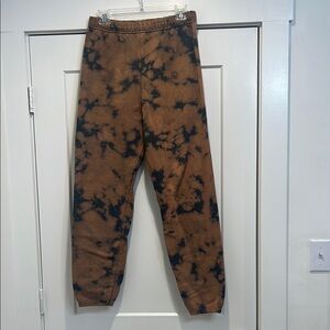In Your Face Apparel Brown and Black Tie-Dye Sweatpants size small.